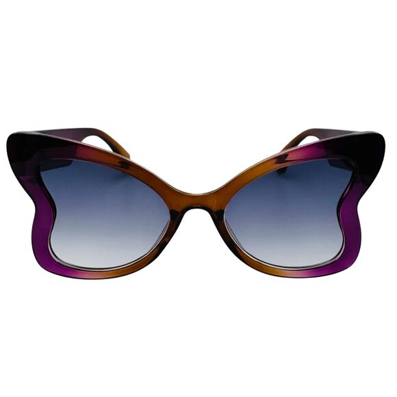 7027 | Purple/Brown Butterfly Sunglasses - Picture 1 of 5